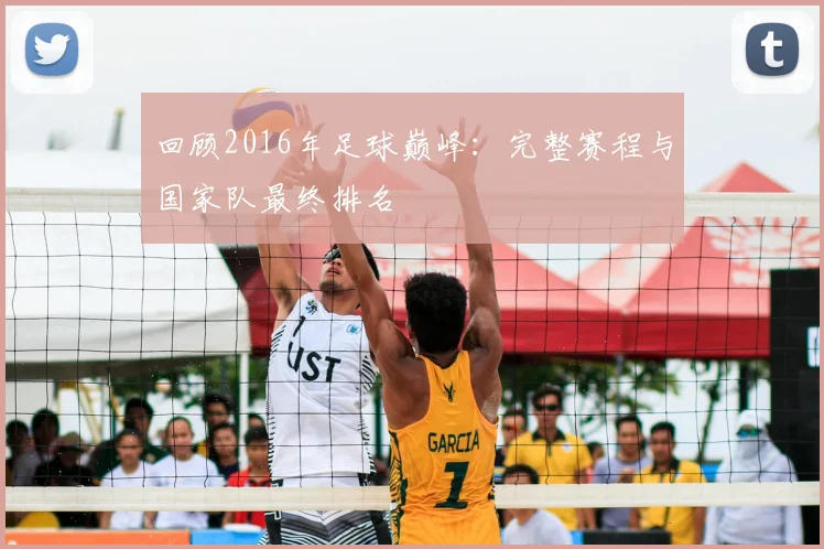 回顾2016年足球巅峰:完整赛程与国家队最终排名